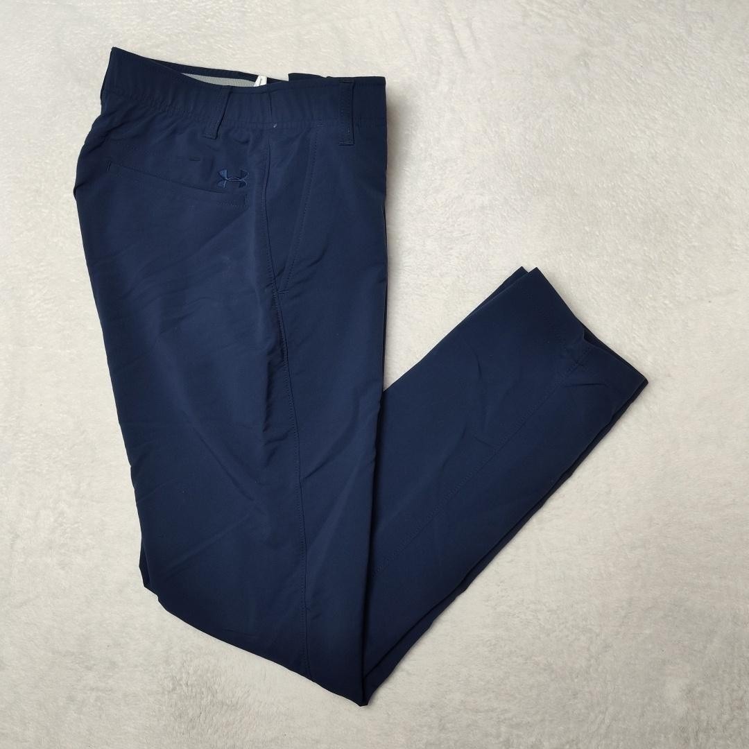Under Armour Pants Mens 30x32 Blue Chino Slim Tapered Nylon Stretch Performance
